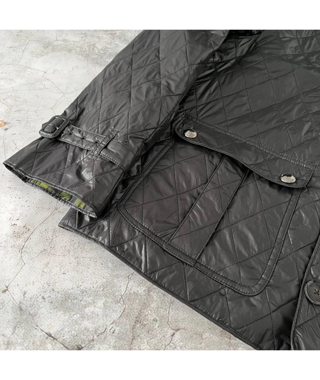 BURBERRY Черная полиамидовая куртка, фото 5