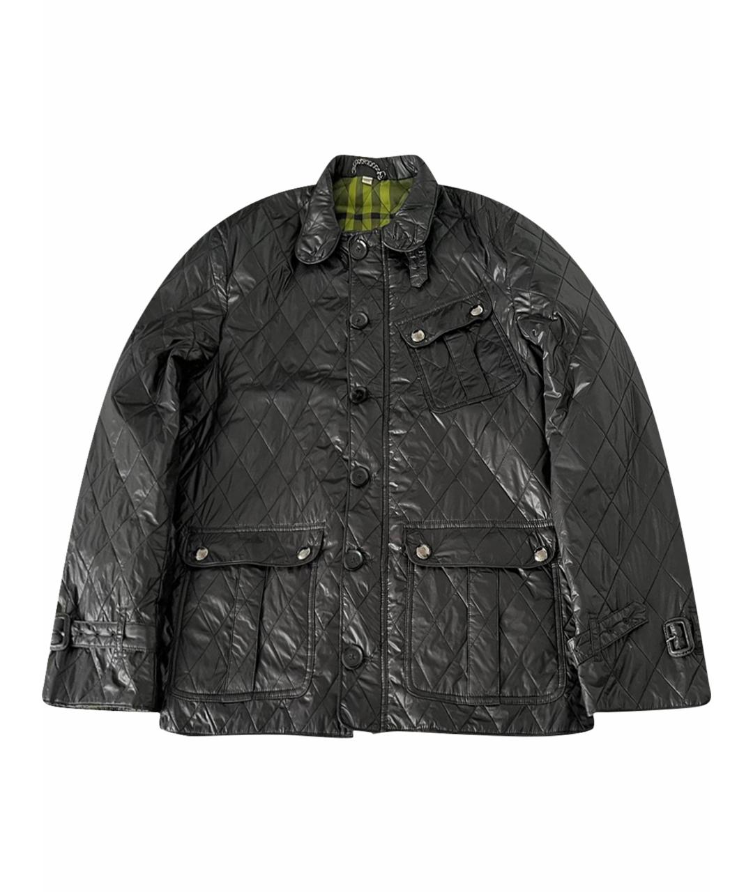 BURBERRY Черная полиамидовая куртка, фото 1