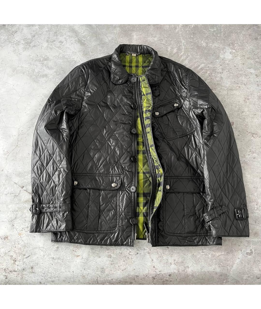 BURBERRY Черная полиамидовая куртка, фото 3
