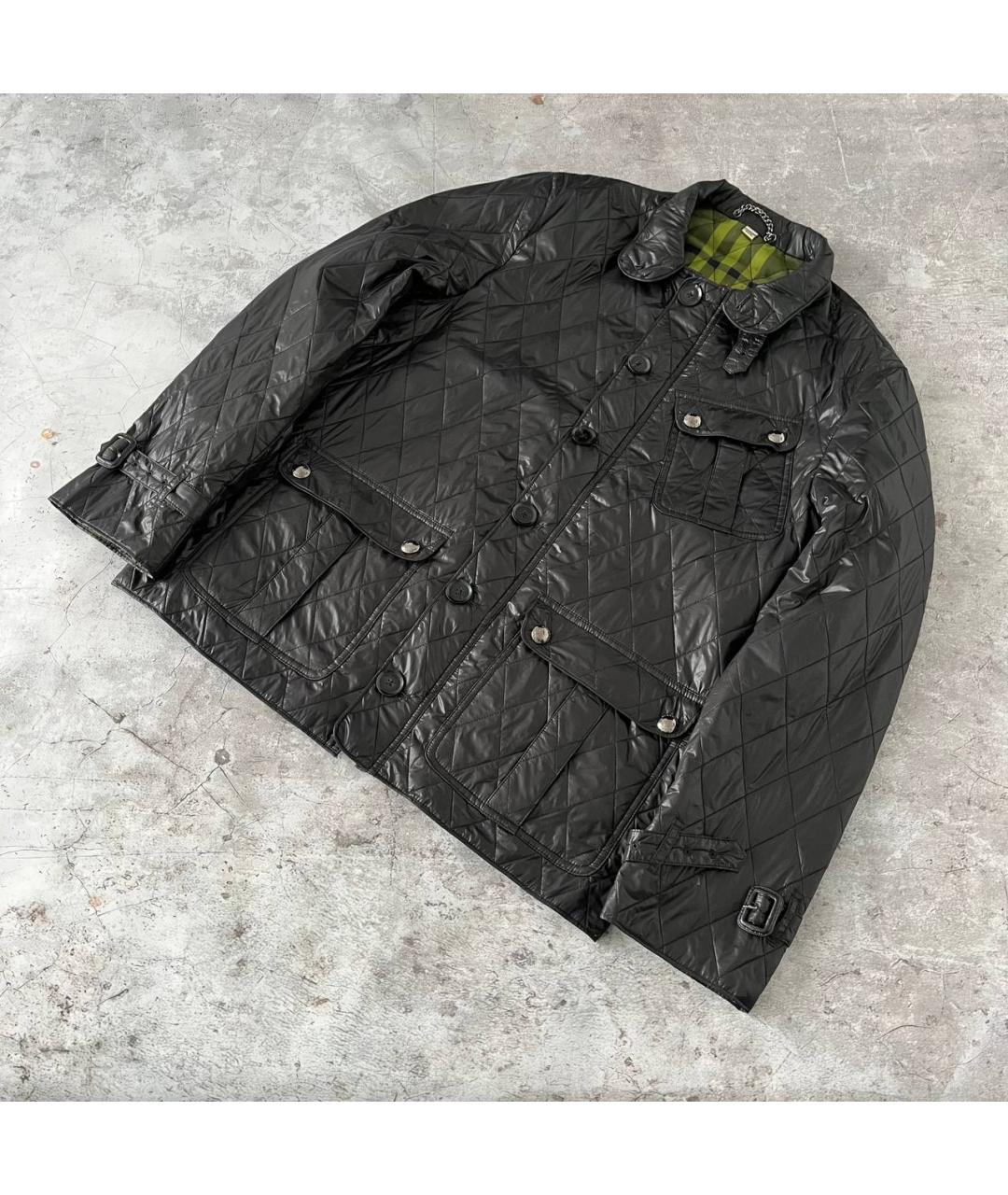 BURBERRY Черная полиамидовая куртка, фото 10