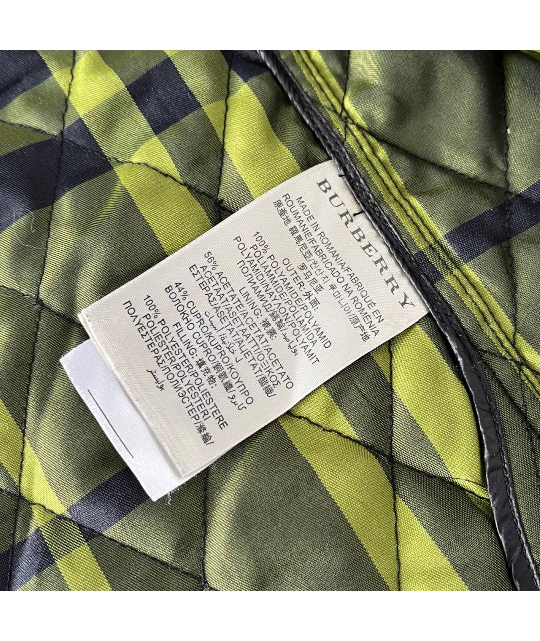 BURBERRY Черная полиамидовая куртка, фото 9