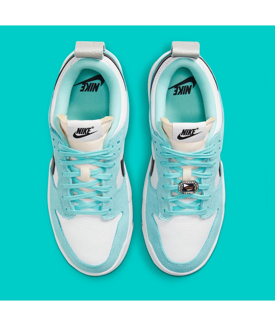 NIKE Бирюзовые замшевые кеды, фото 3