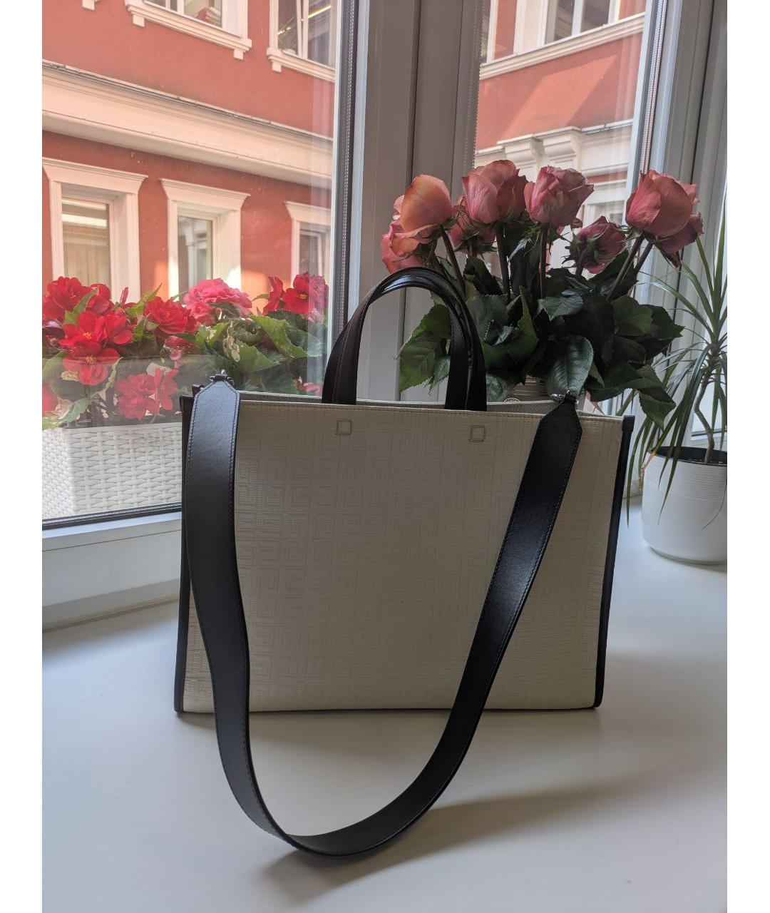 GIVENCHY Бежевая кожаная сумка через плечо, фото 2