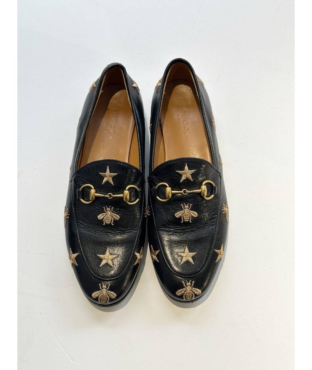 GUCCI Черные кожаные лоферы, фото 2