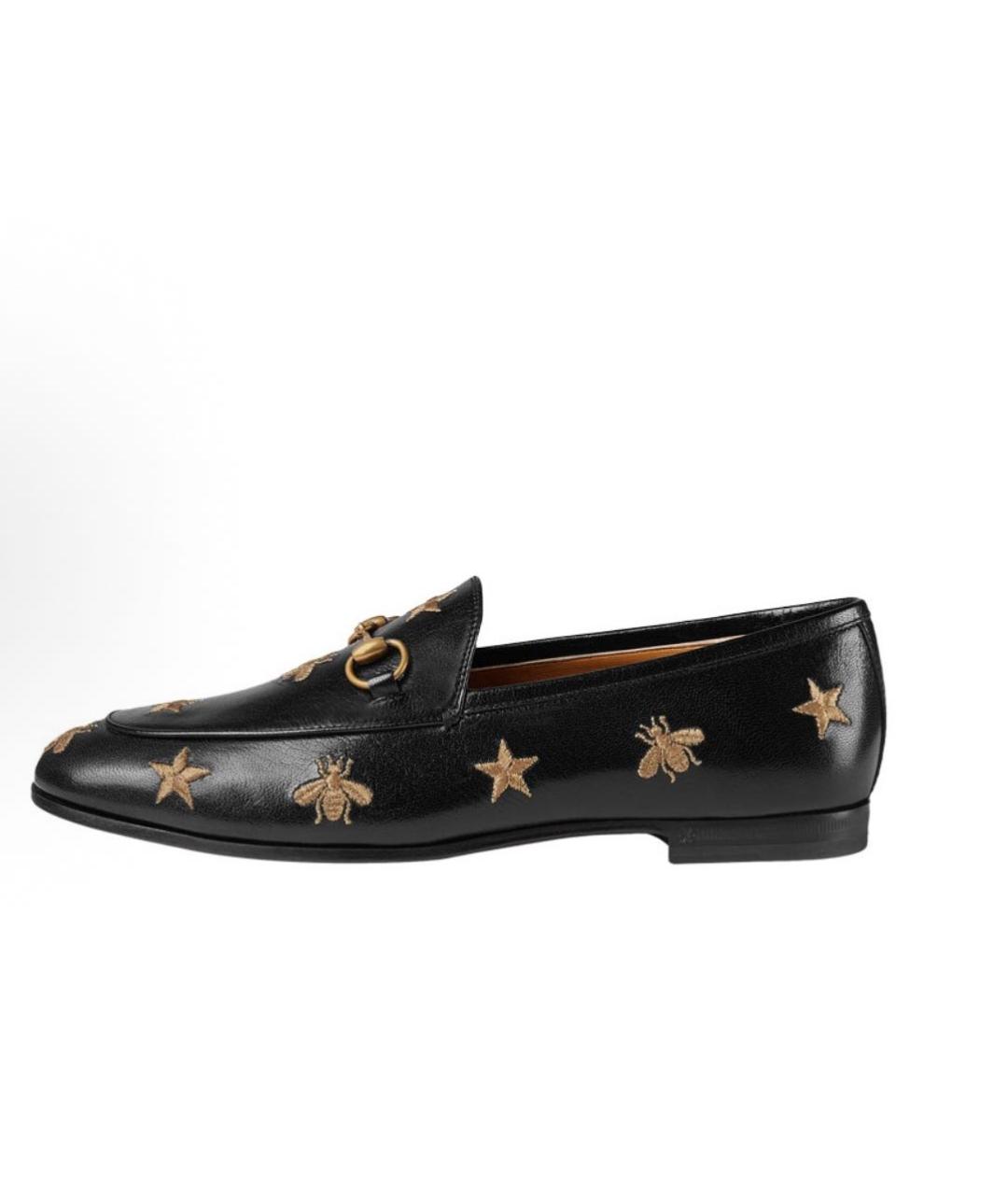 GUCCI Черные кожаные лоферы, фото 5