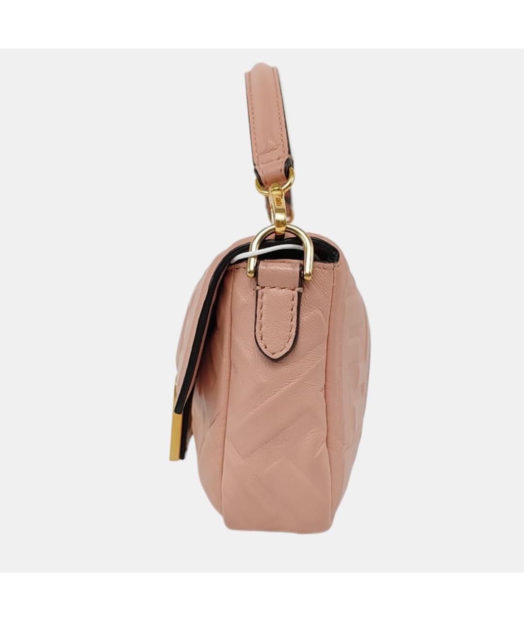 FENDI Розовая кожаная сумка через плечо, фото 2