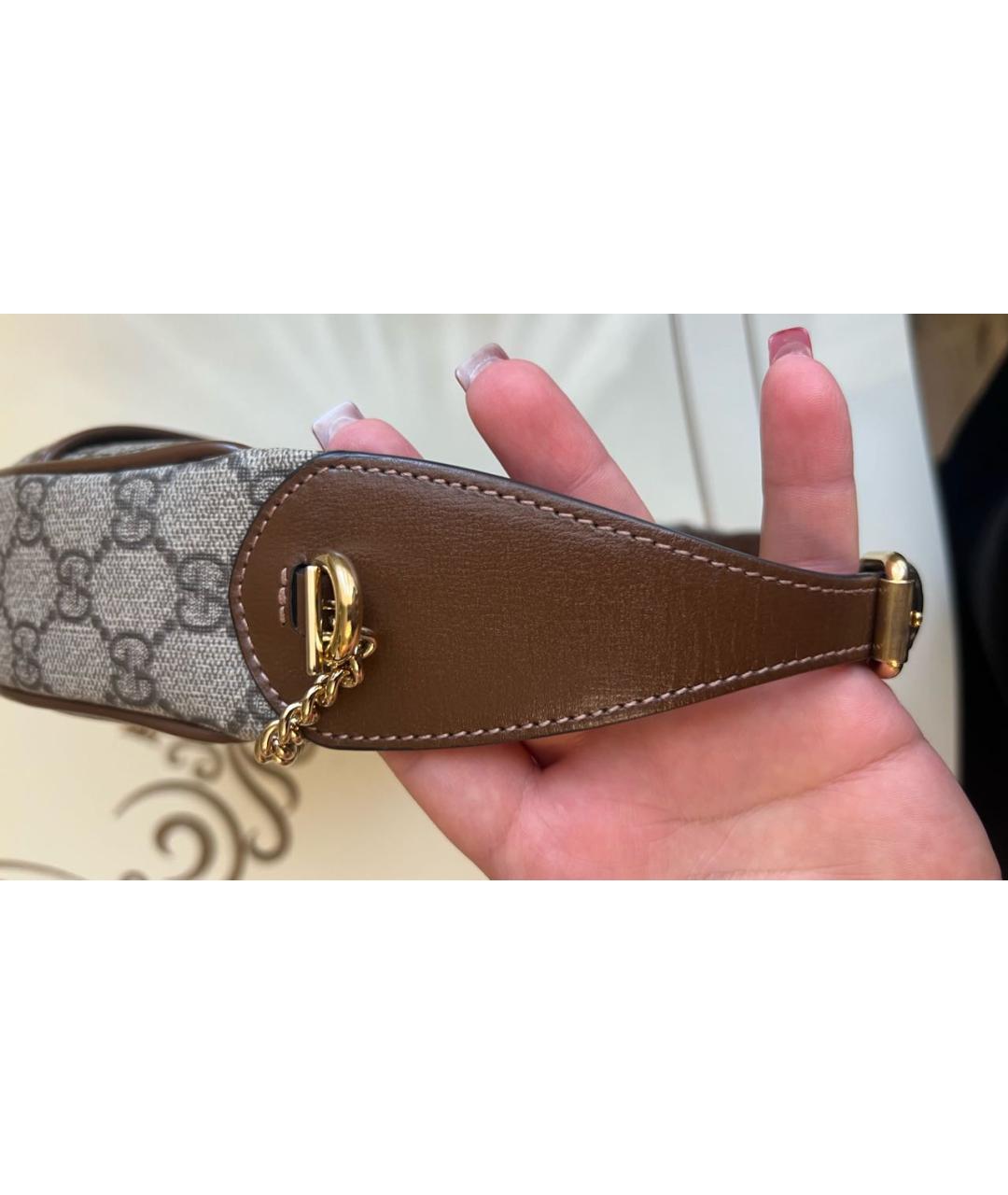 GUCCI Коричневая сумка через плечо, фото 3