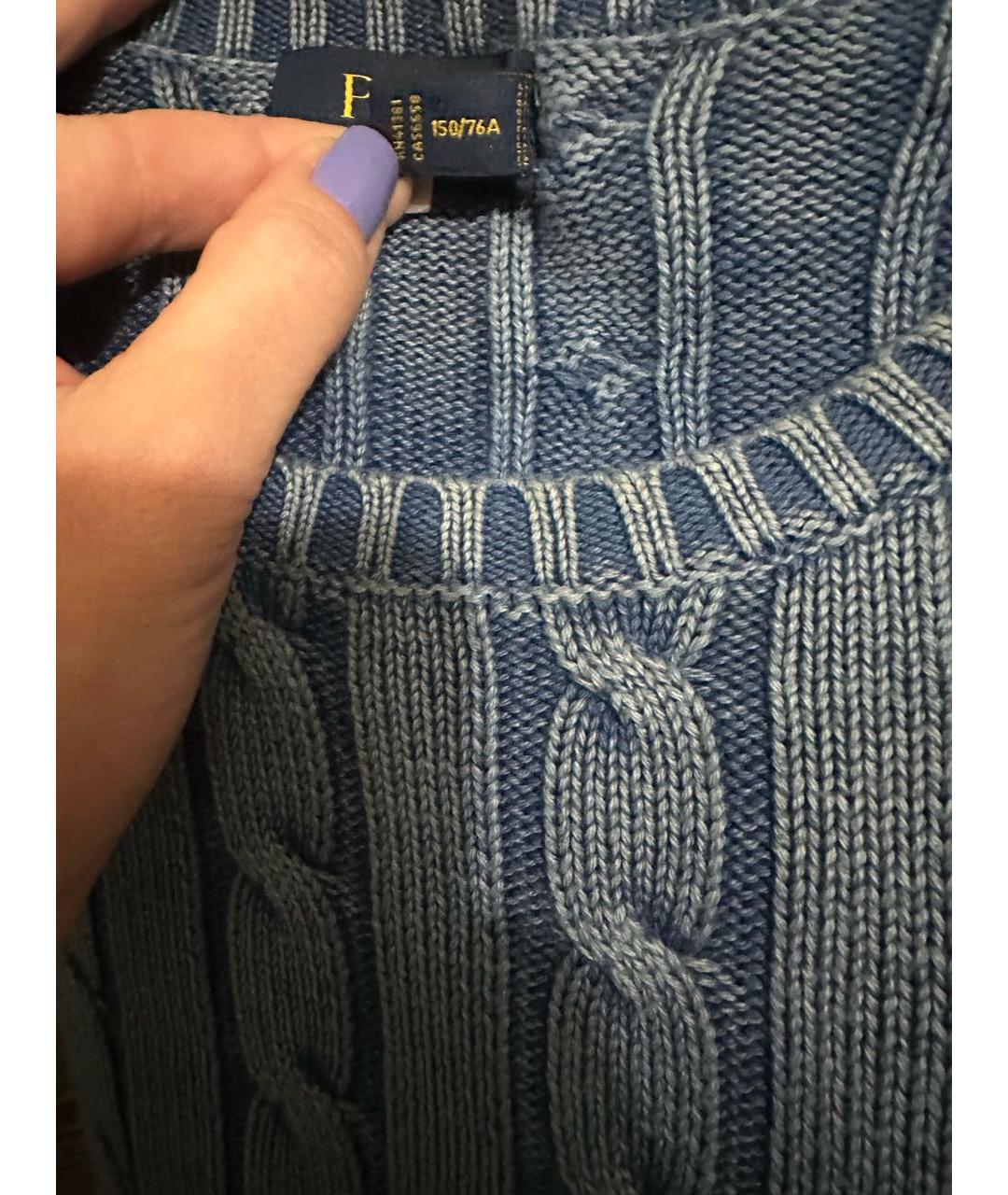 POLO RALPH LAUREN Синий хлопковый джемпер / свитер, фото 6