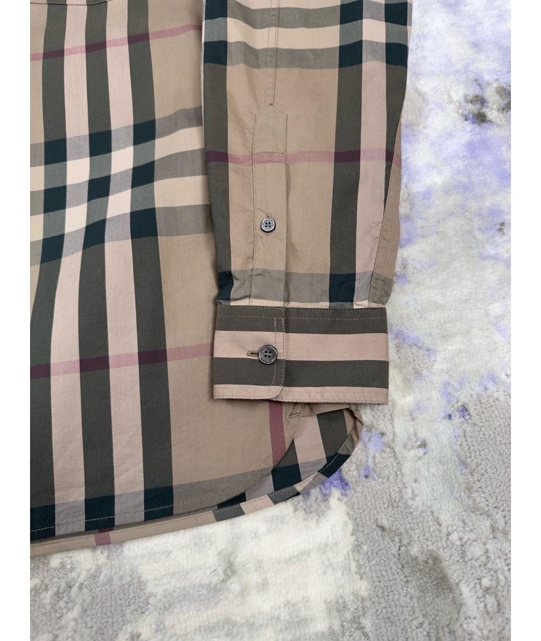 BURBERRY Мульти хлопковая кэжуал рубашка, фото 5
