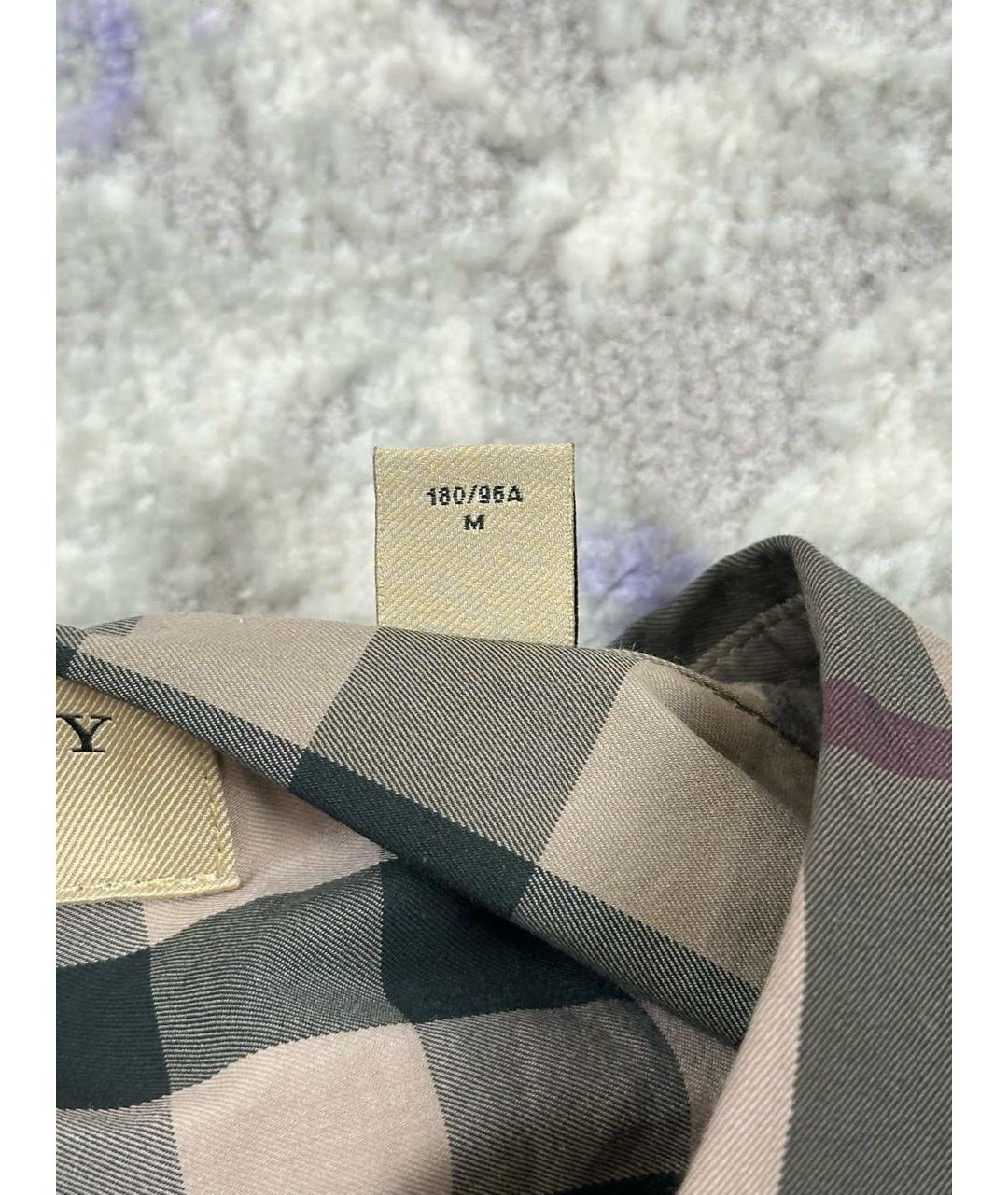 BURBERRY Мульти хлопковая кэжуал рубашка, фото 7