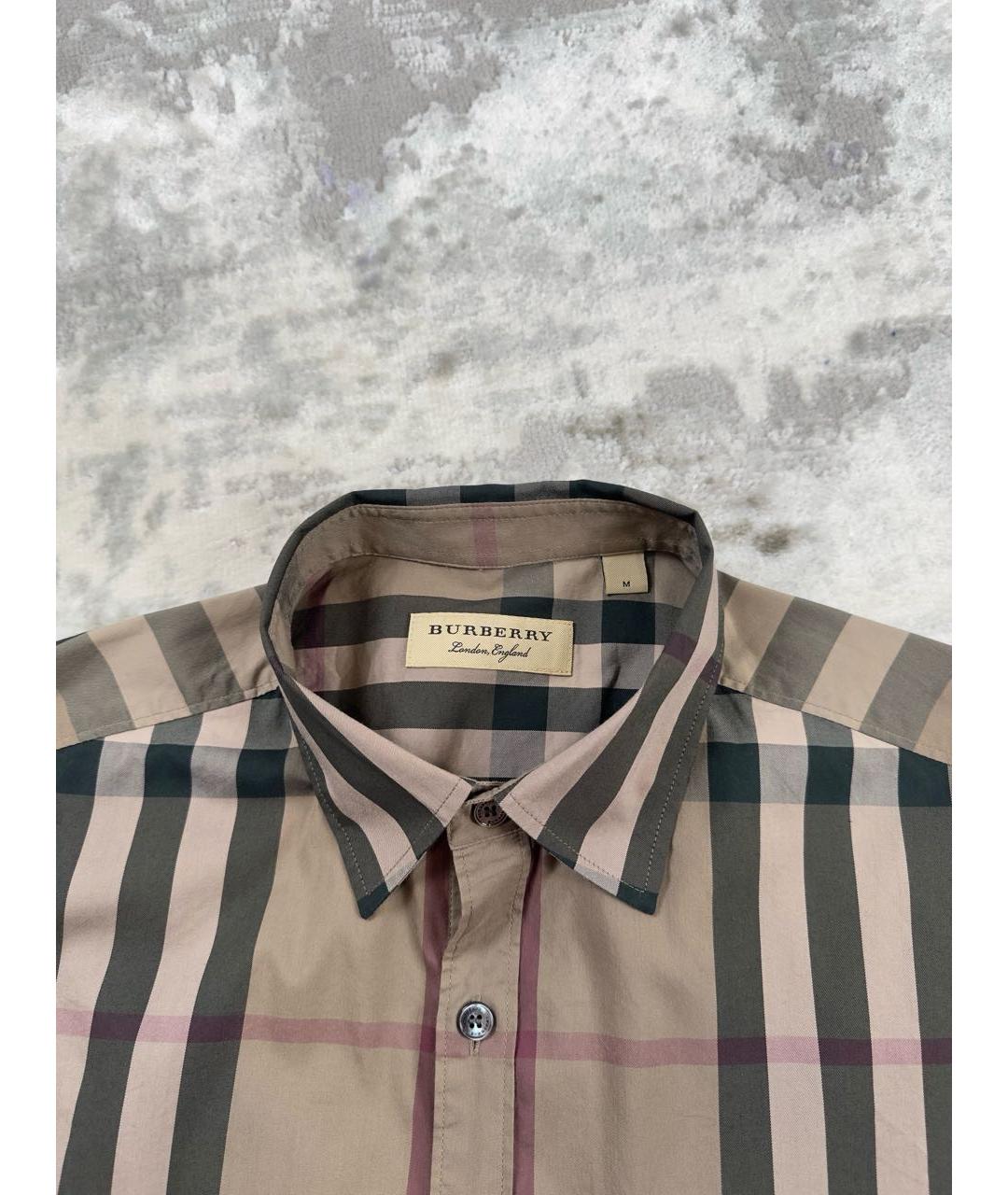 BURBERRY Мульти хлопковая кэжуал рубашка, фото 4