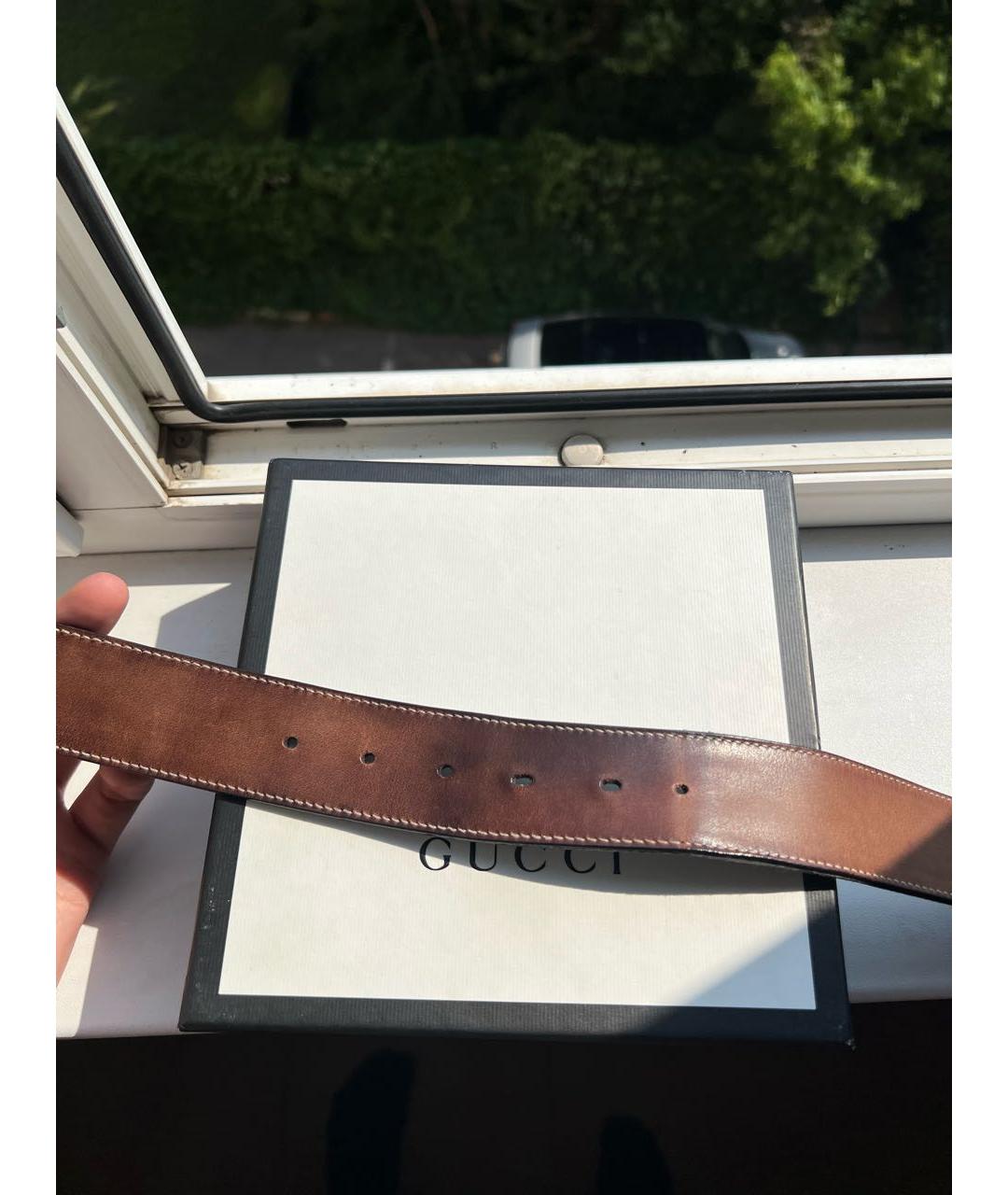 GUCCI Кожаный ремень, фото 6