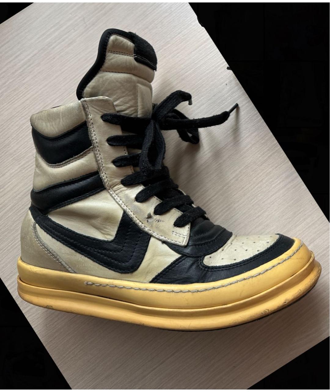 RICK OWENS Кожаные кроссовки, фото 9