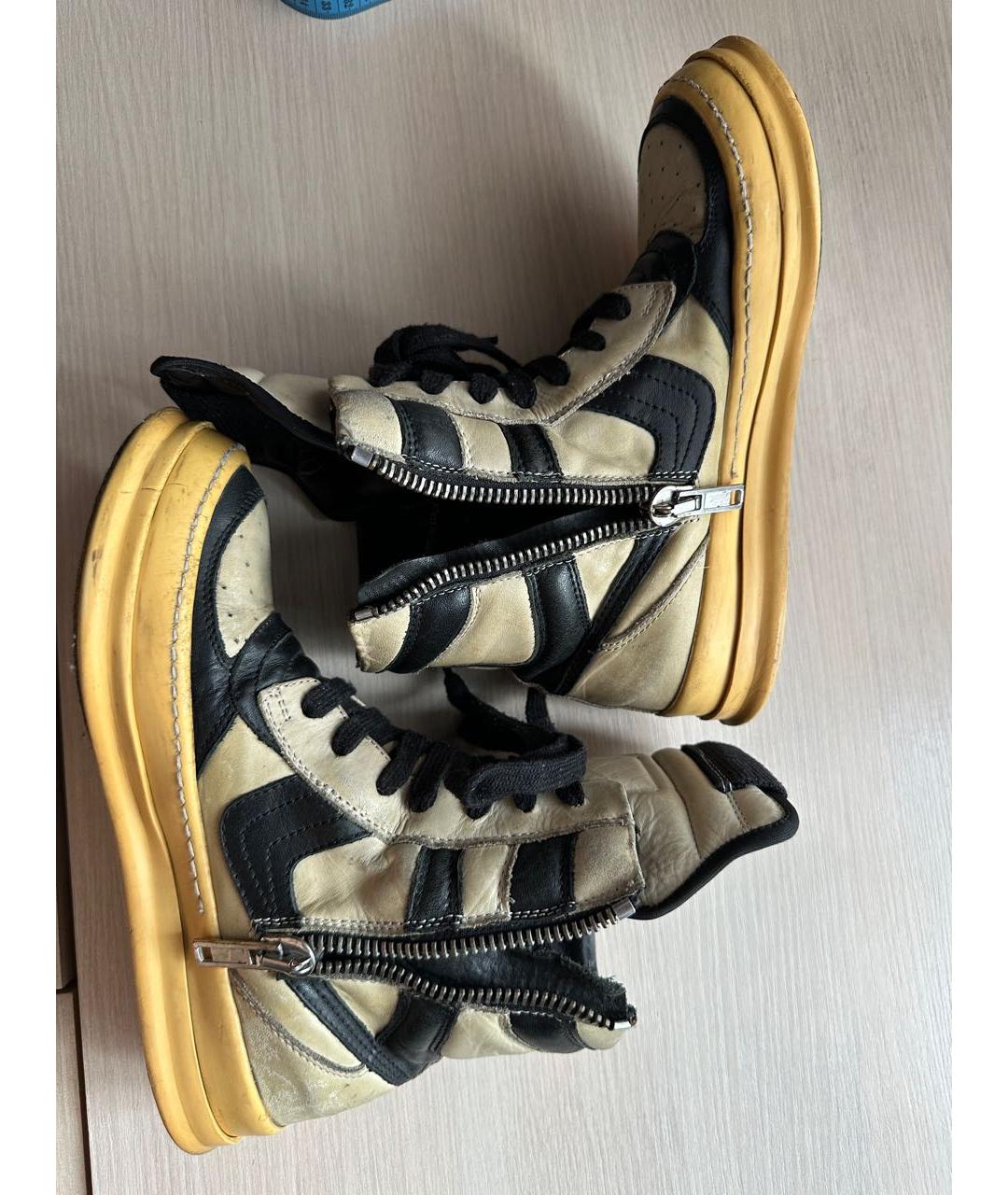 RICK OWENS Кожаные кроссовки, фото 5