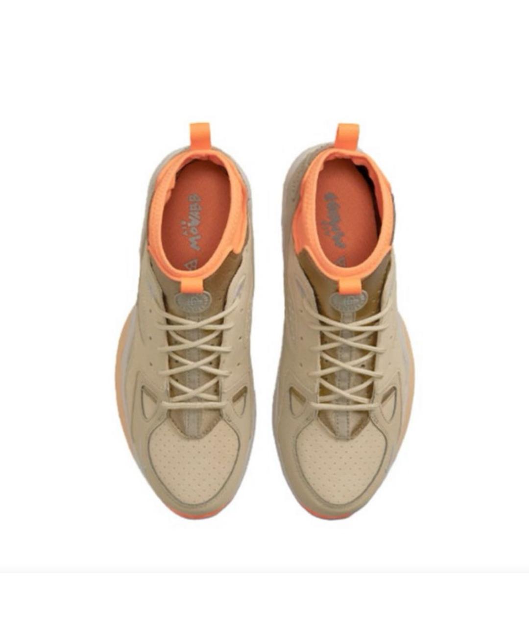 NIKE ACG Бежевые замшевые высокие кроссовки / кеды, фото 3