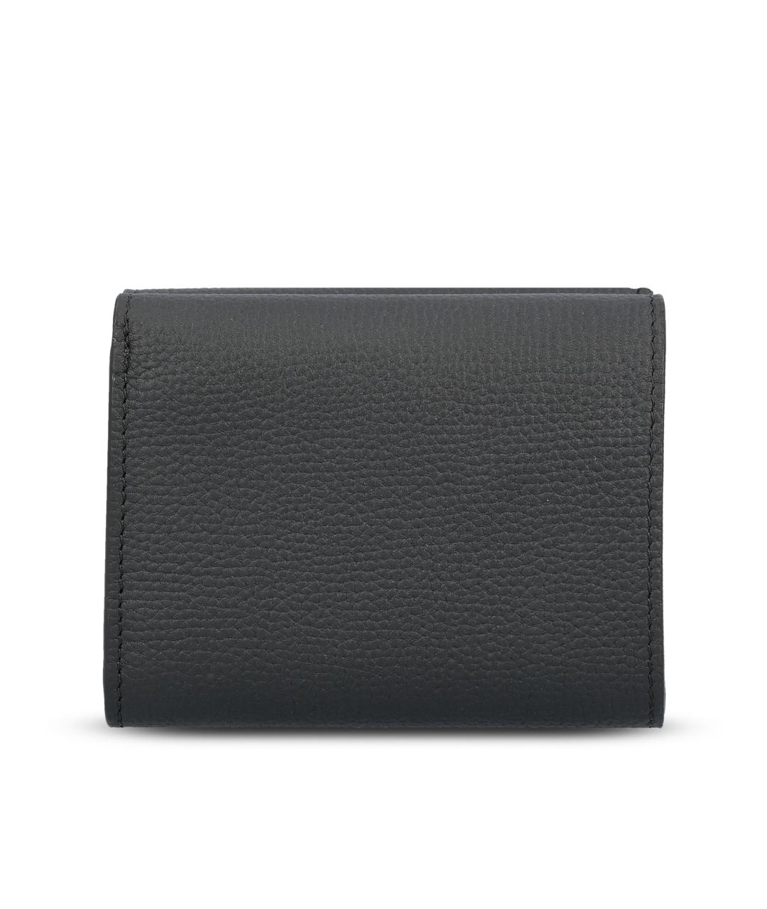 LOEWE Черный кожаный кошелек, фото 4