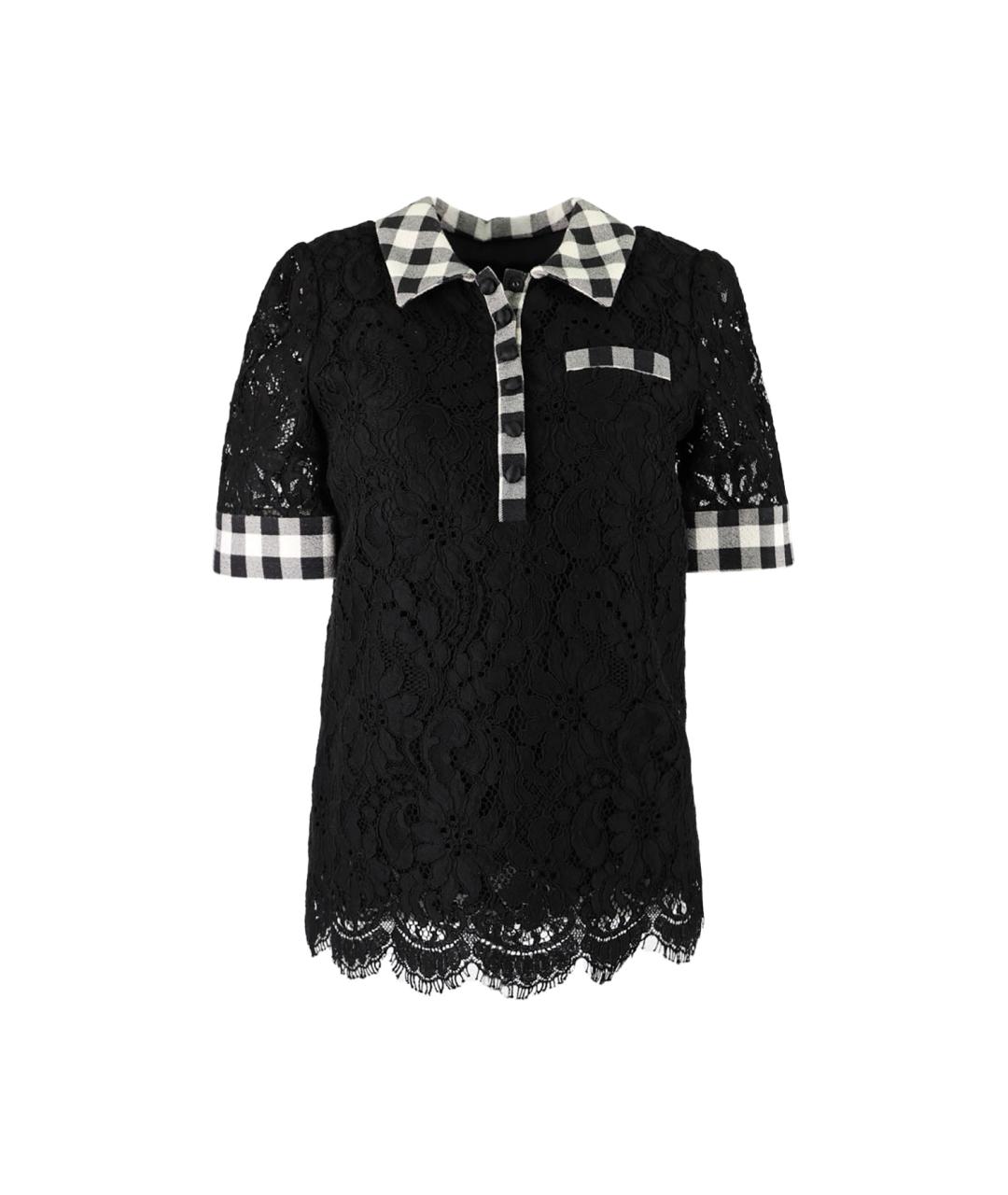 DOLCE&GABBANA Черная хлопковая блузы, фото 1