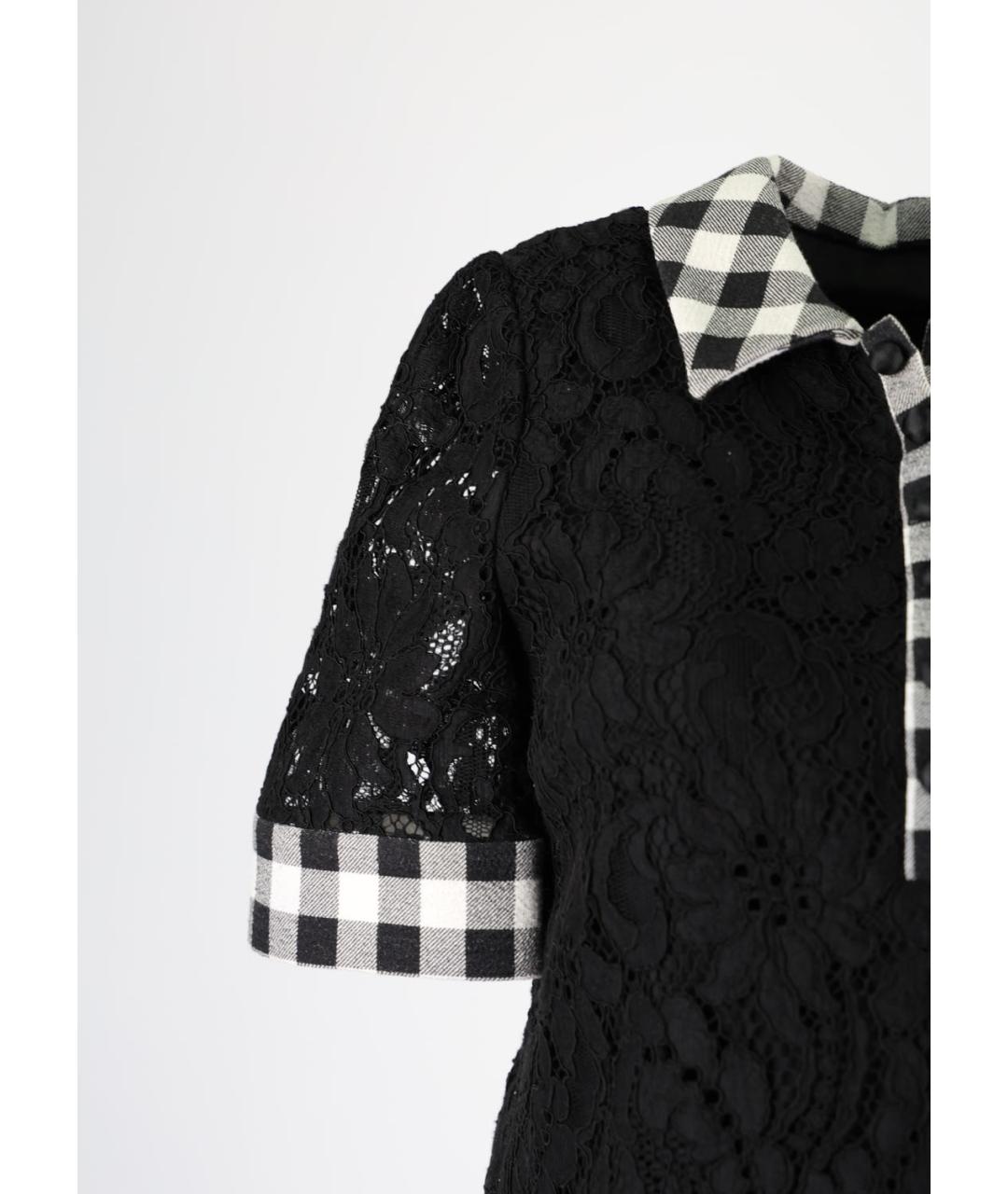 DOLCE&GABBANA Черная хлопковая блузы, фото 2