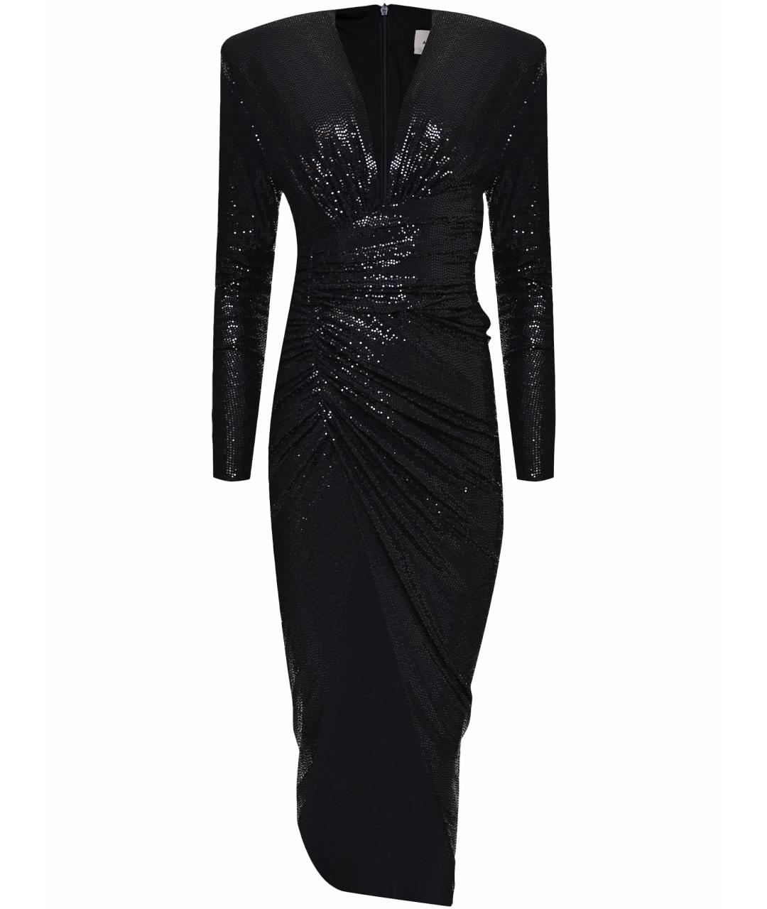 ALEXANDRE VAUTHIER Черное вискозное вечернее платье, фото 1