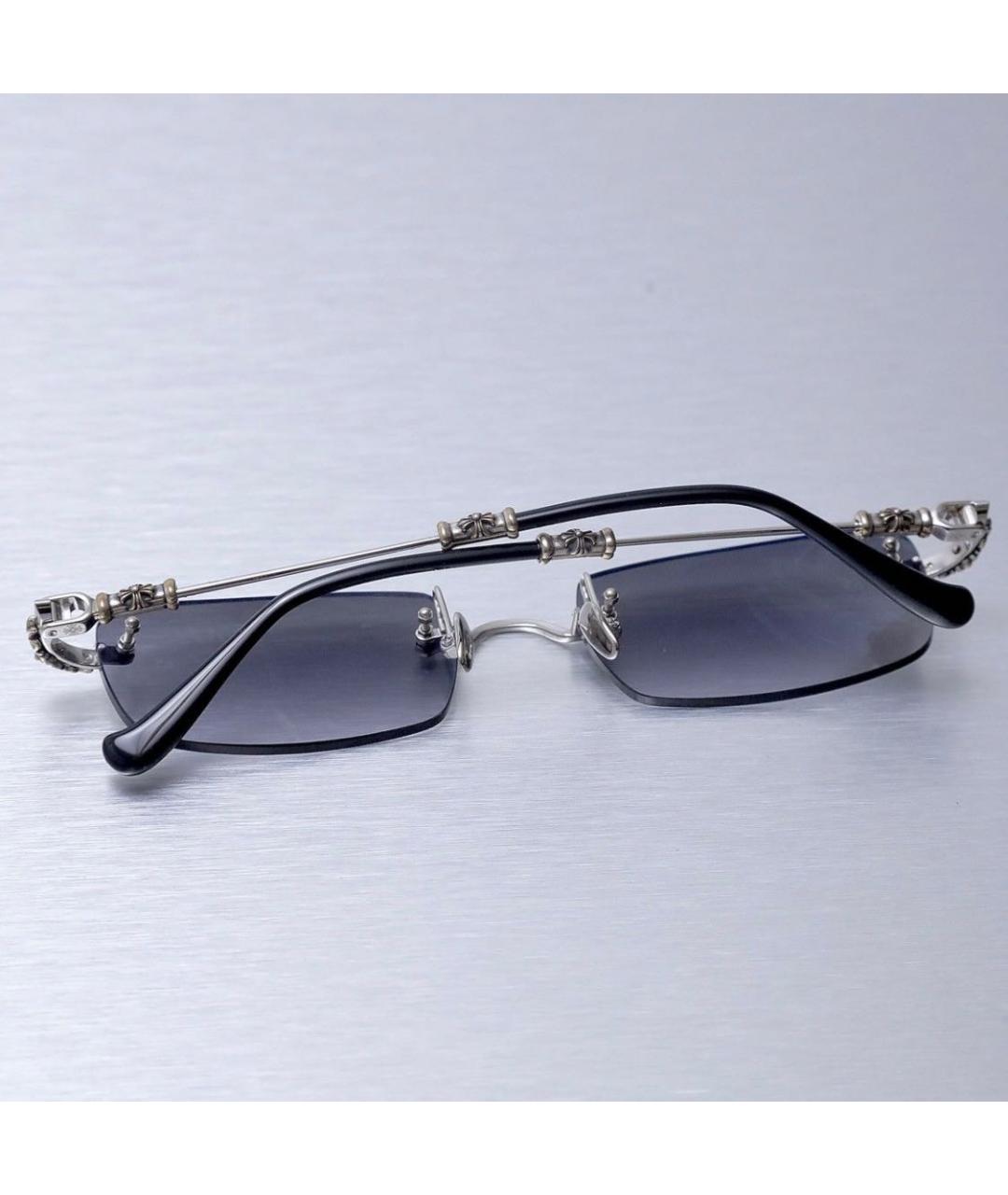 CHROME HEARTS Серебряные металлические солнцезащитные очки, фото 8