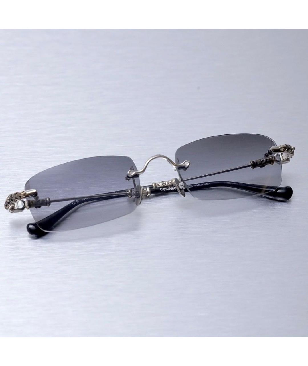 CHROME HEARTS Серебряные металлические солнцезащитные очки, фото 7