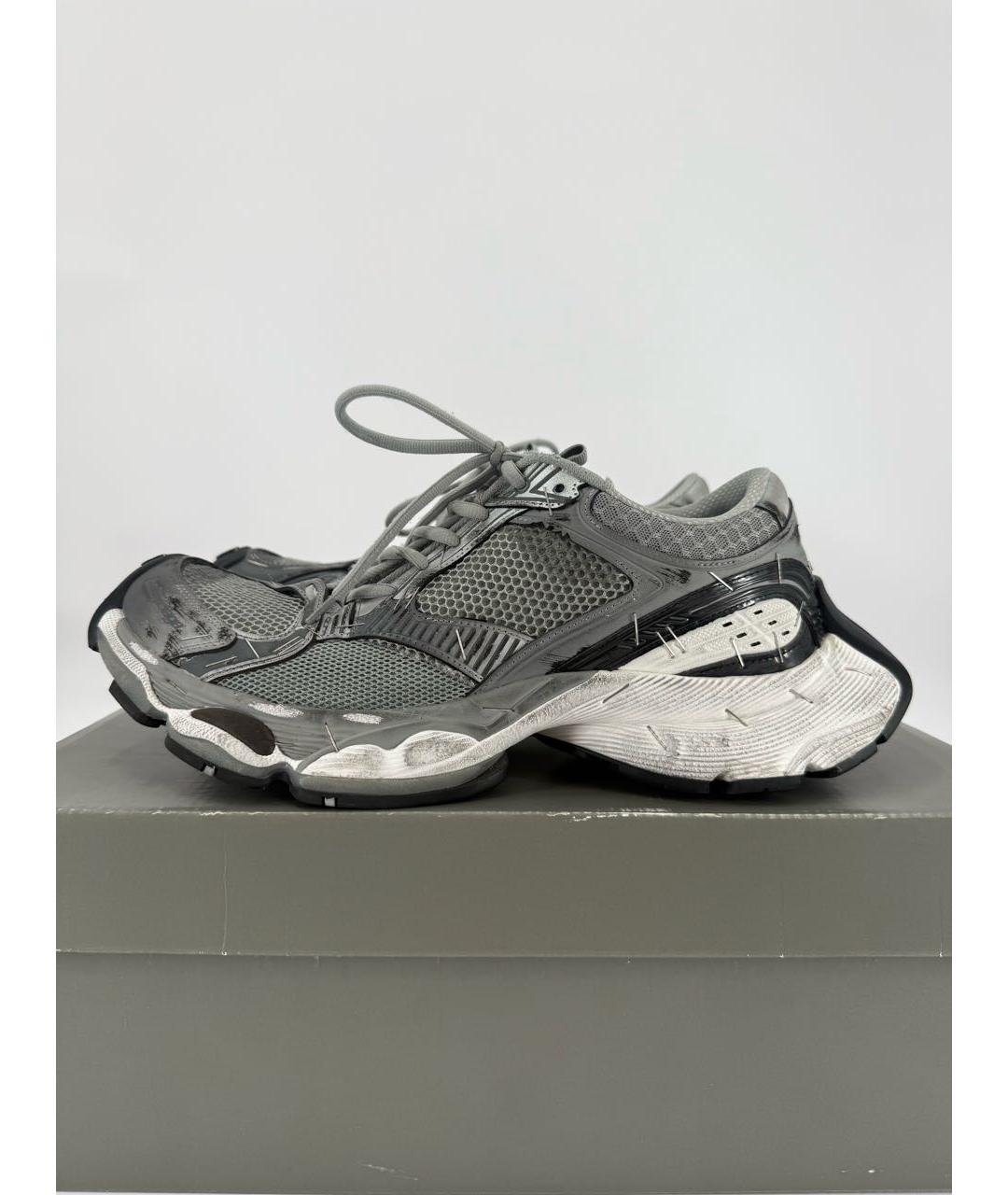 BALENCIAGA Серые низкие кроссовки / кеды, фото 9