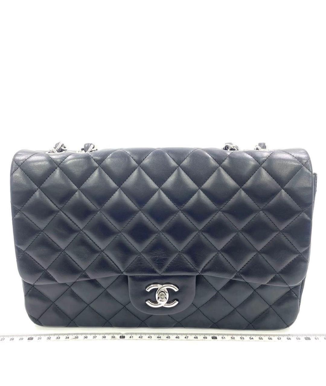 CHANEL Черная кожаная сумка через плечо, фото 6