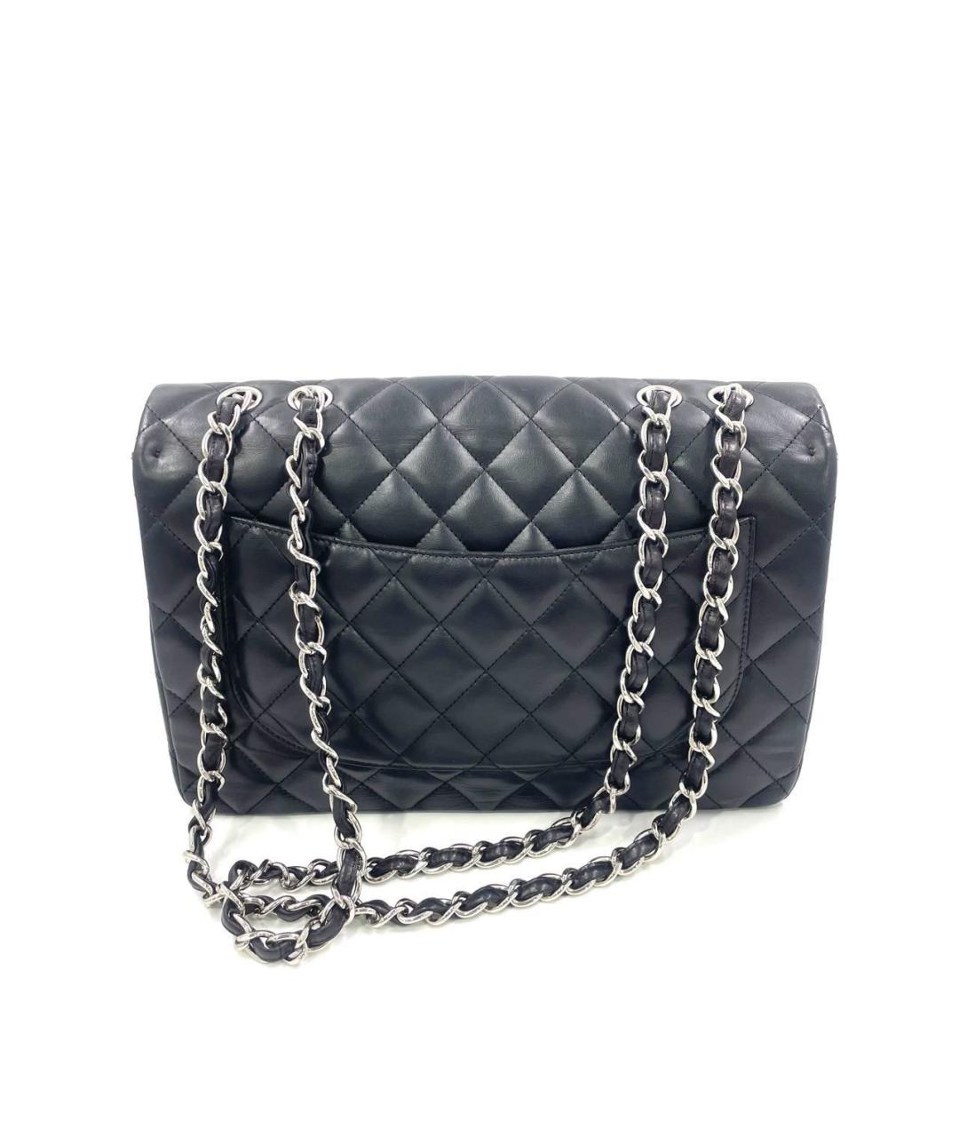 CHANEL Черная кожаная сумка через плечо, фото 3