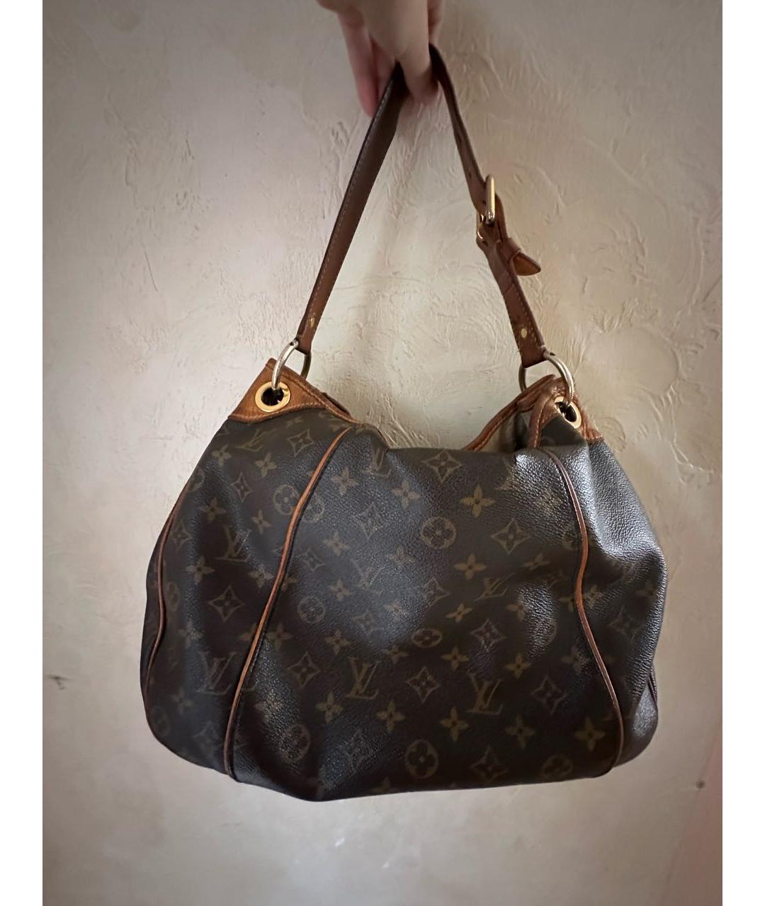 LOUIS VUITTON Коричневая сумка с короткими ручками, фото 3