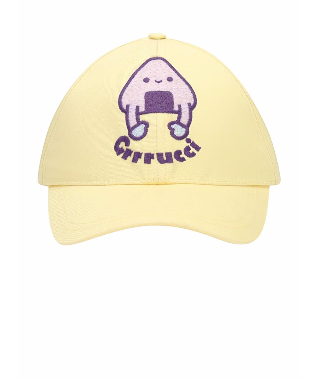 GUCCI Желтая хлопковая кепка, фото 1