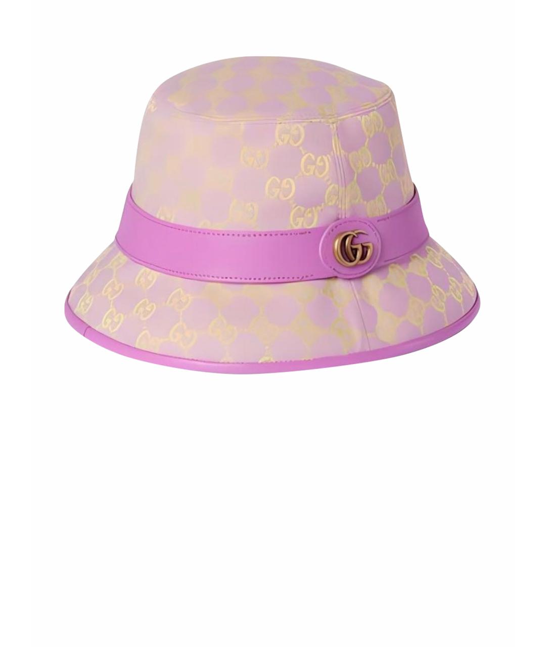 GUCCI Розовая хлопковая панама, фото 1