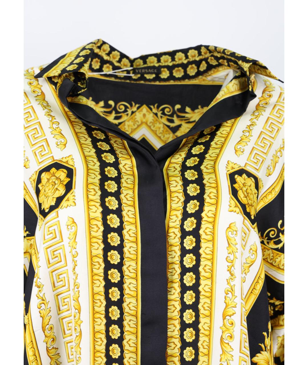VERSACE Мульти шелковая блузы, фото 3