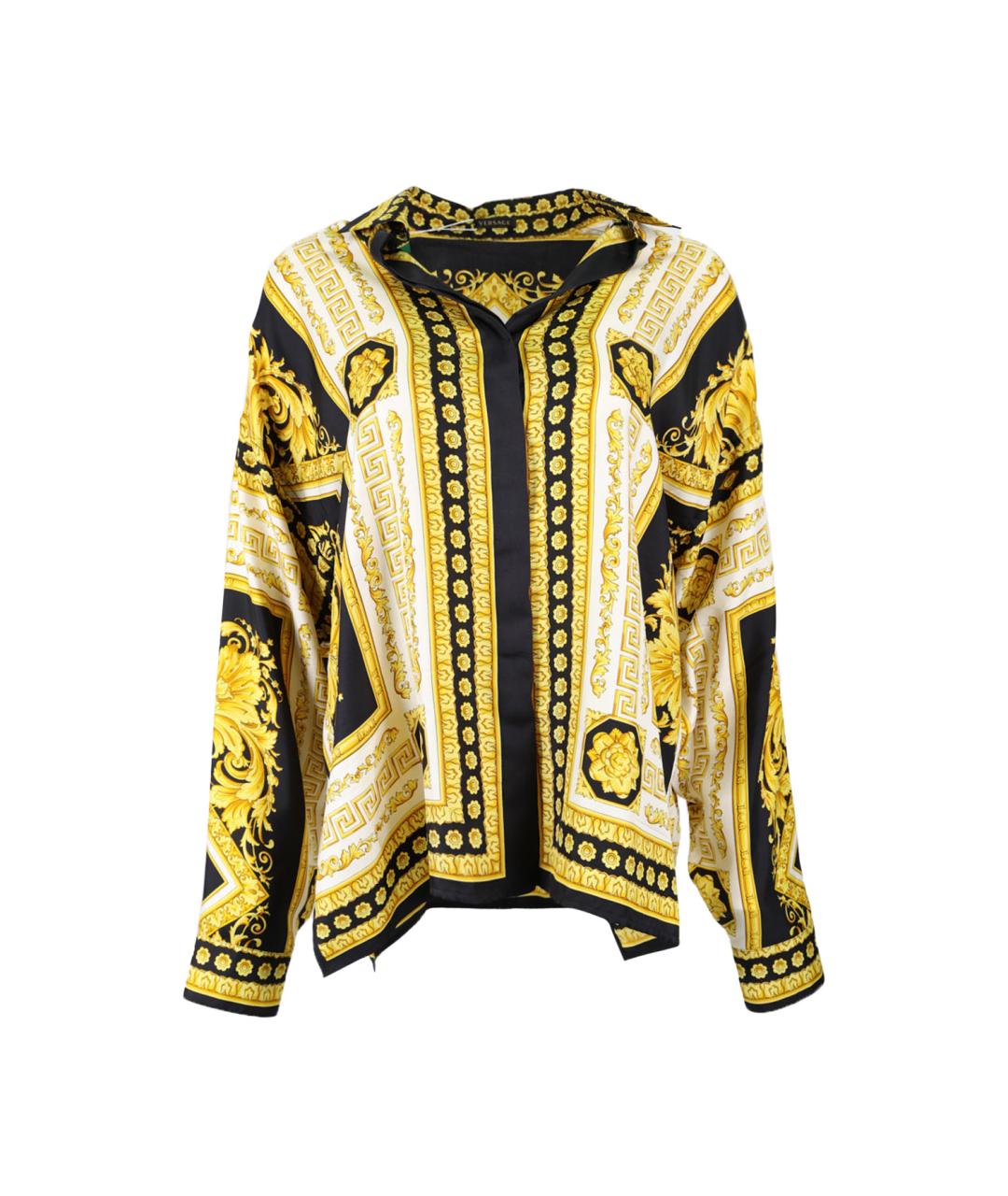 VERSACE Мульти шелковая блузы, фото 1