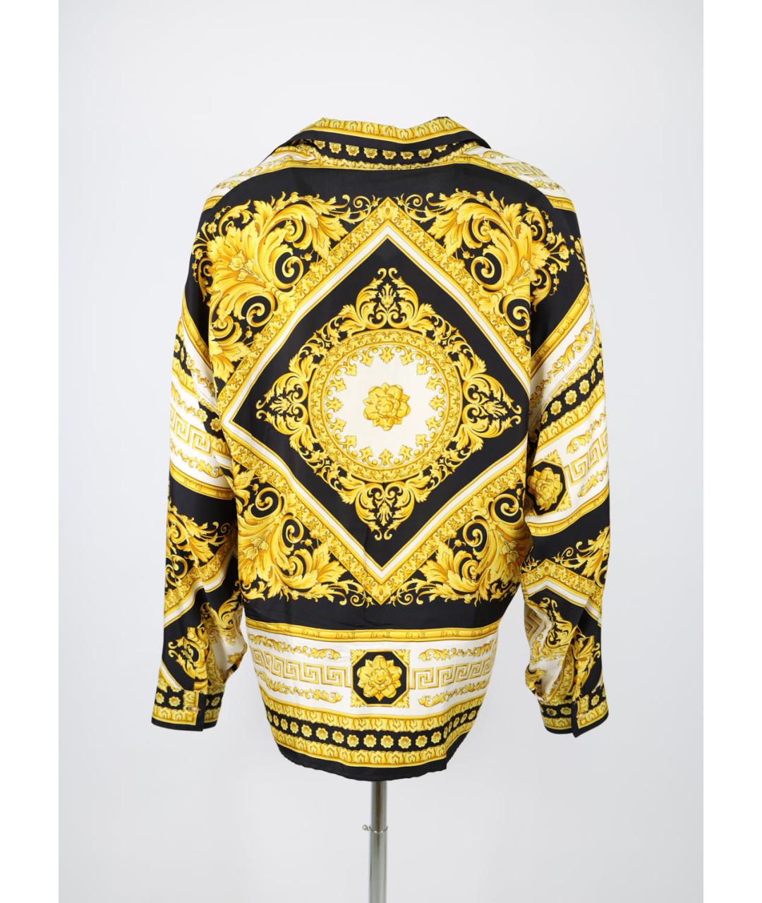 VERSACE Мульти шелковая блузы, фото 5
