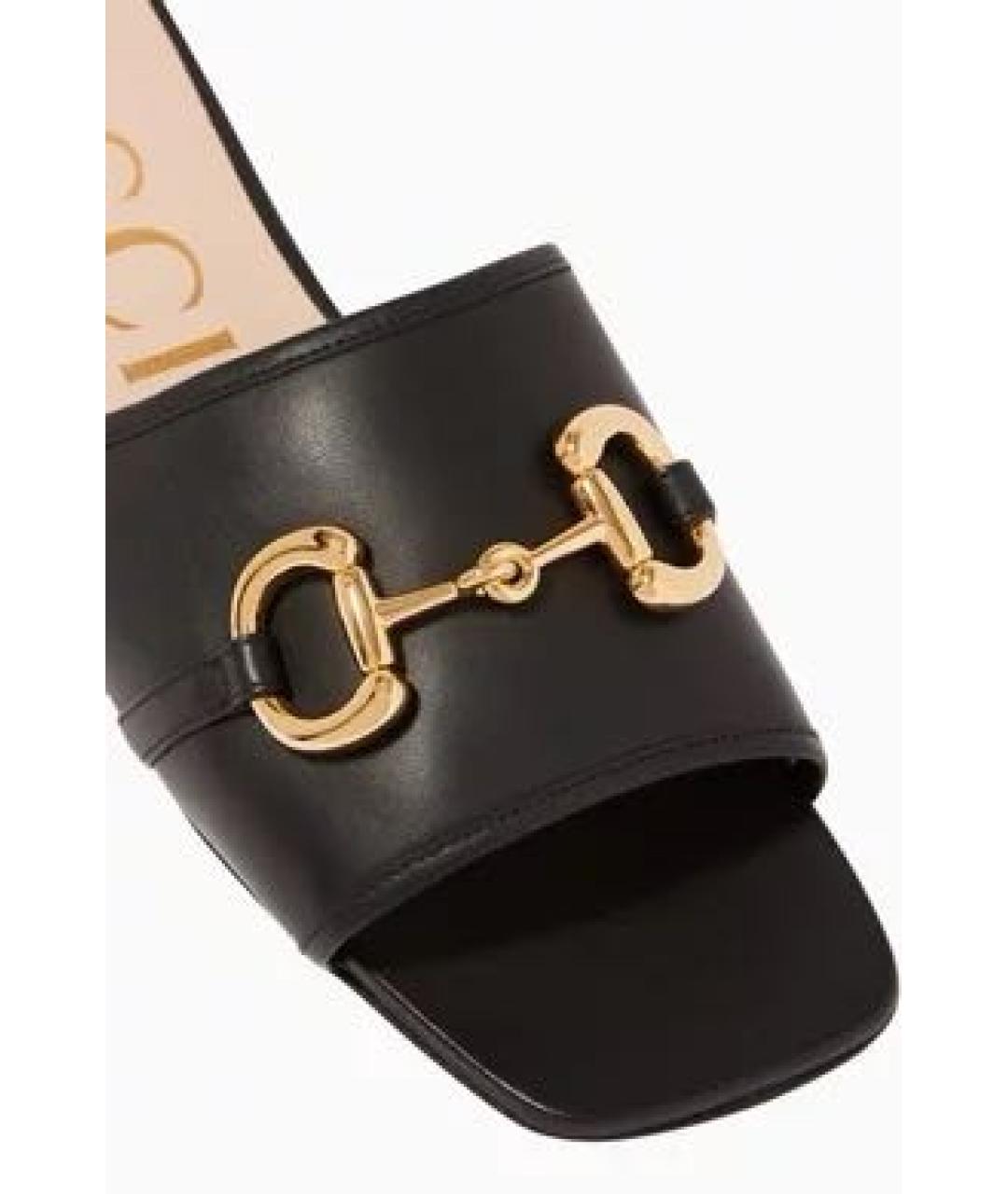 GUCCI Кожаные мюли, фото 2