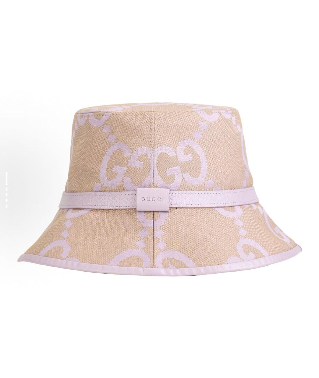 GUCCI Бежевая хлопковая панама, фото 6