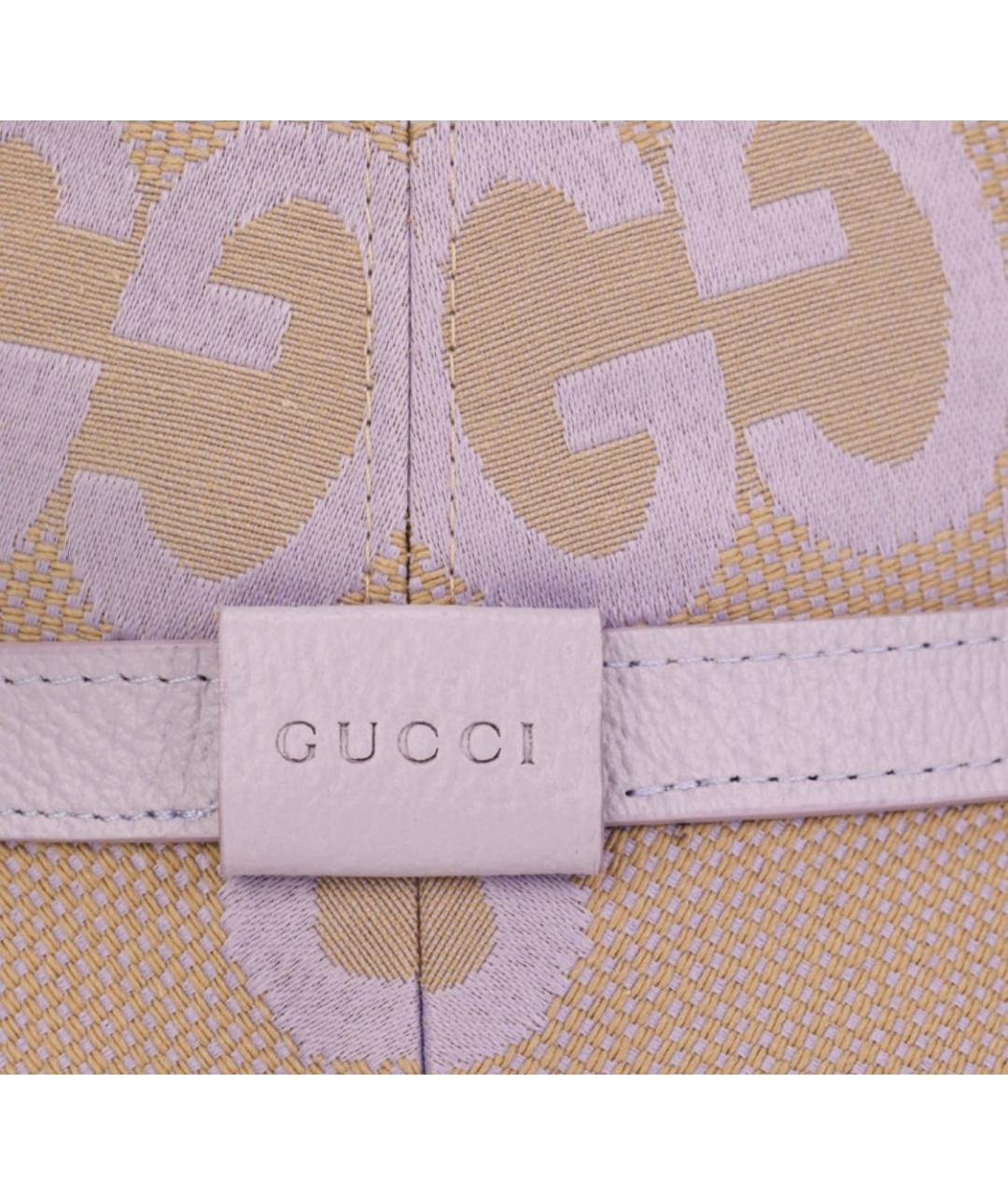 GUCCI Бежевая хлопковая панама, фото 5