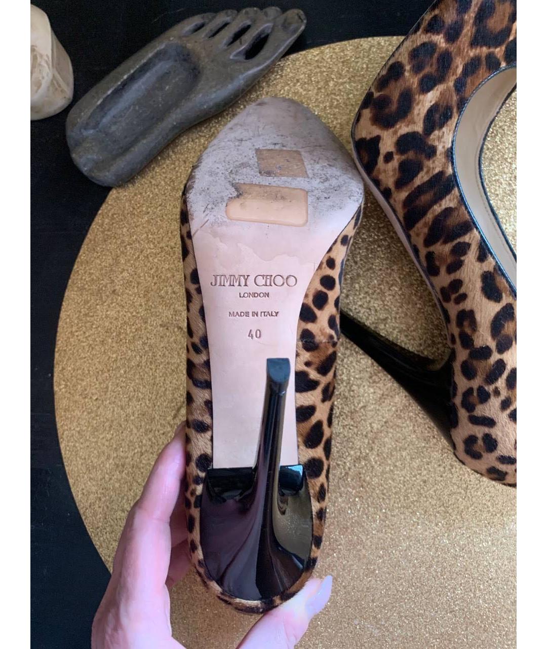 JIMMY CHOO Коричневые туфли, фото 6