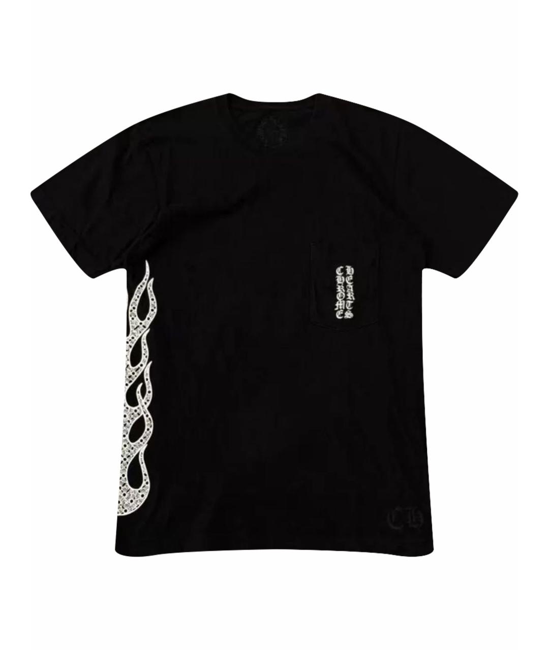 CHROME HEARTS Черная хлопковая футболка, фото 1