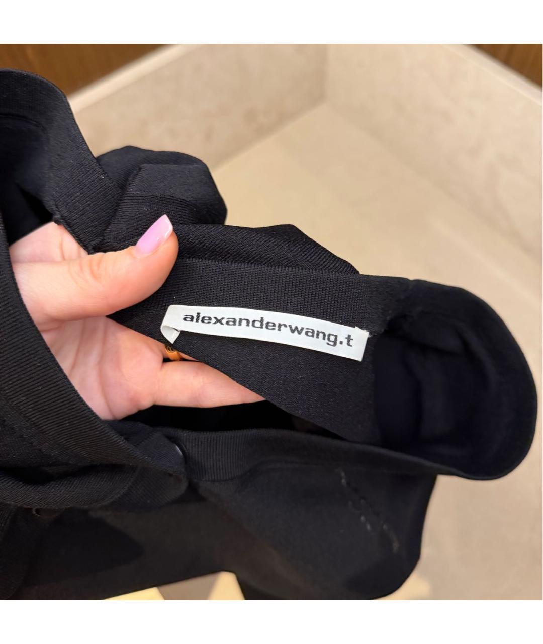 ALEXANDER WANG Черный вискозный джемпер / свитер, фото 4