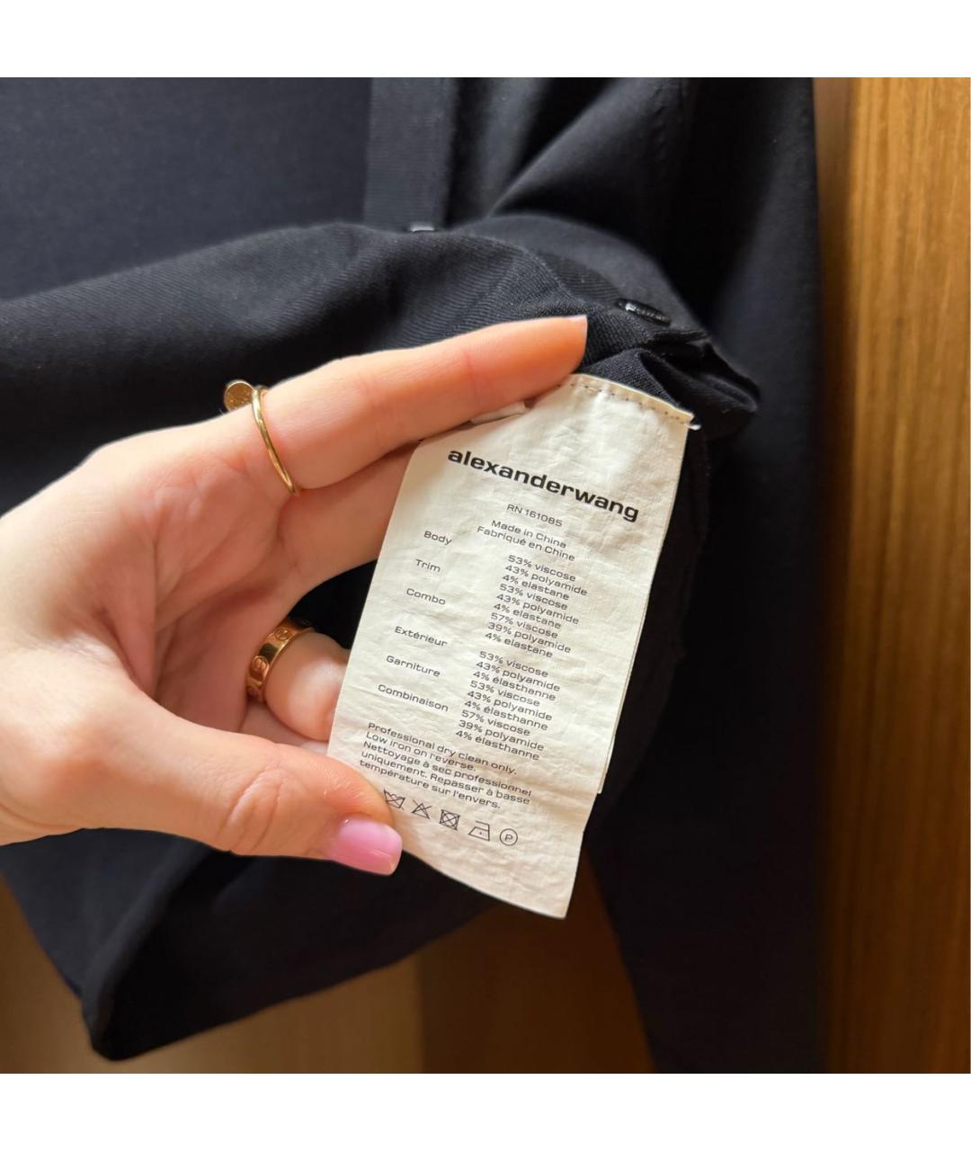ALEXANDER WANG Черный вискозный джемпер / свитер, фото 5