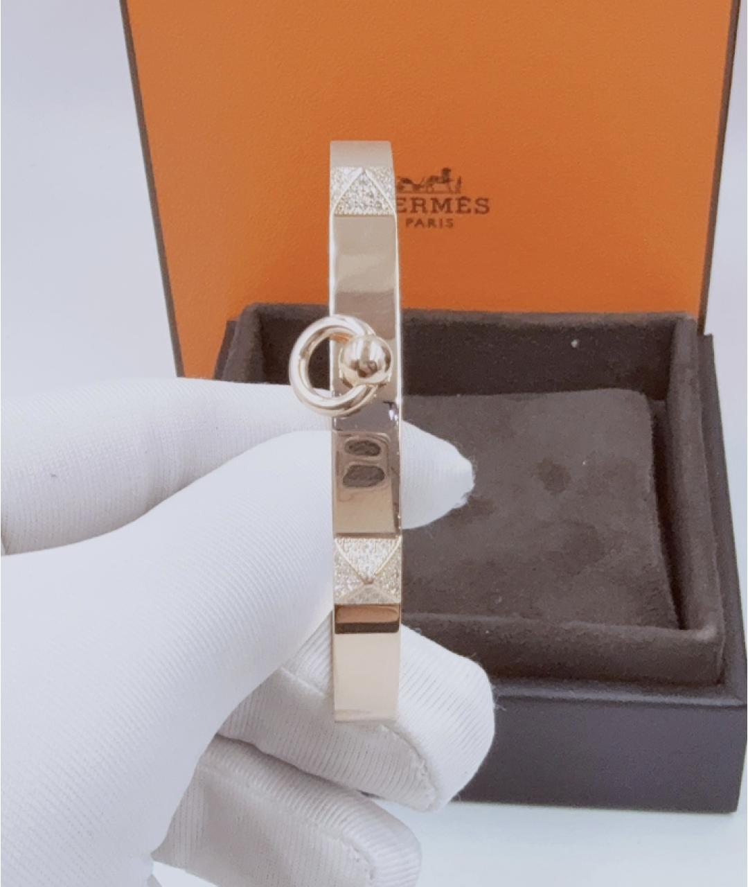 HERMES Золотой браслет из розового золота, фото 2