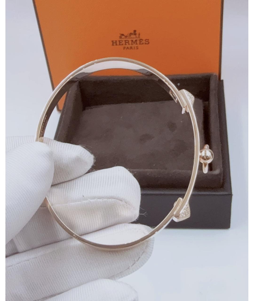 HERMES Золотой браслет из розового золота, фото 6