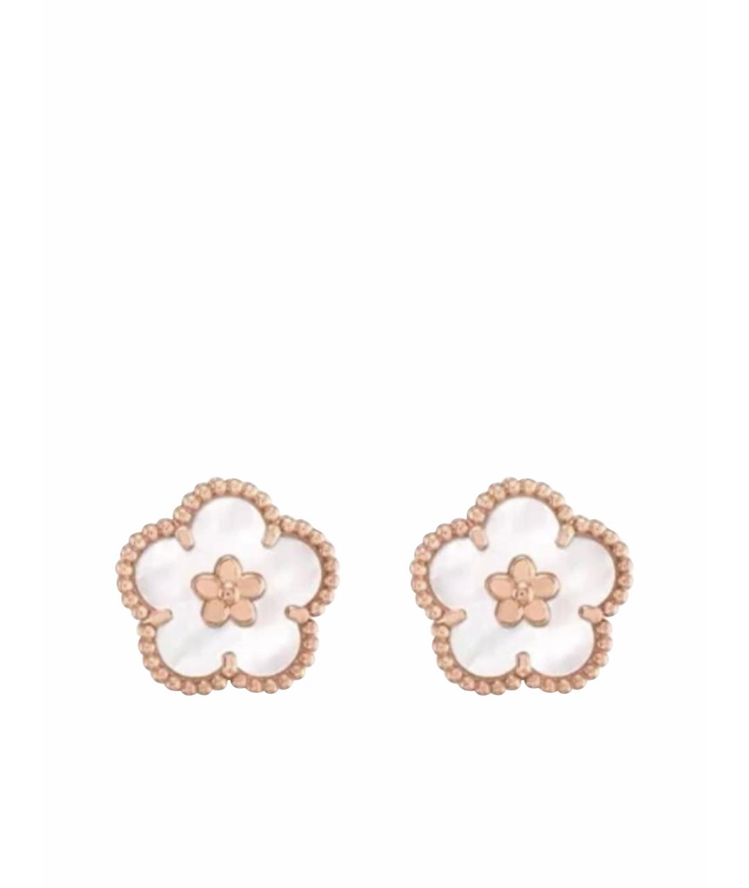 VAN CLEEF & ARPELS Белые серьги из розового золота, фото 1