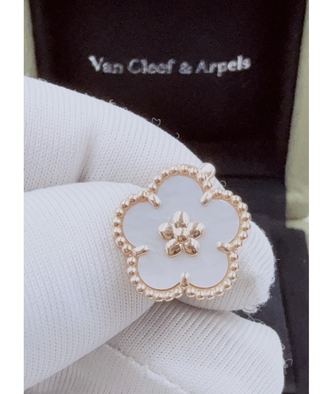 VAN CLEEF & ARPELS Белые серьги из розового золота, фото 5