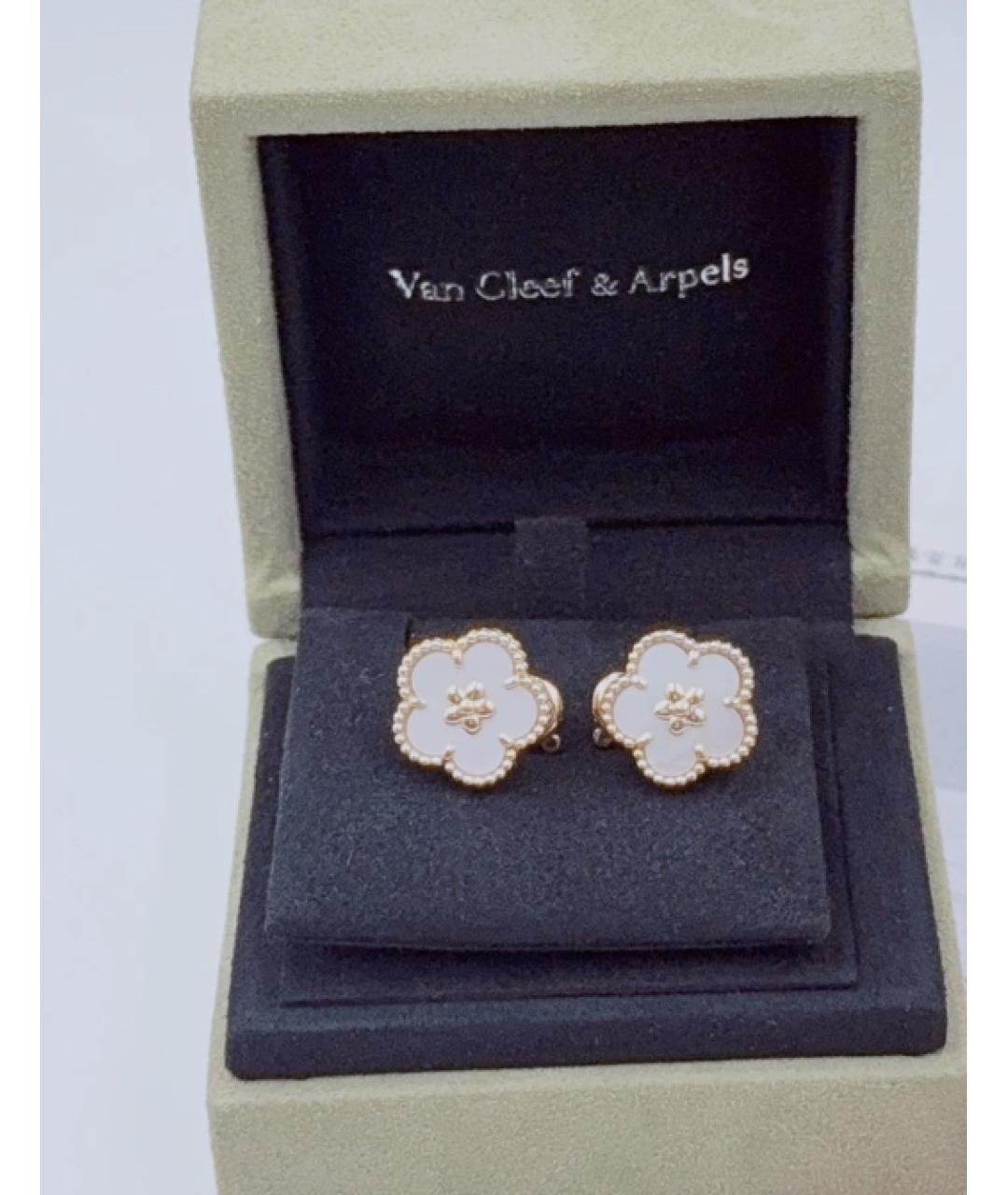 VAN CLEEF & ARPELS Белые серьги из розового золота, фото 2