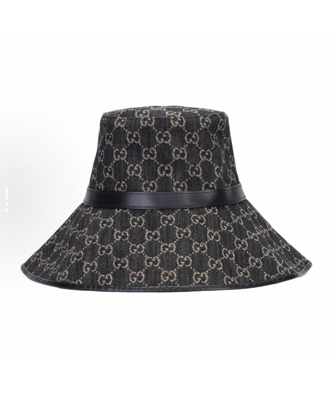 GUCCI Черная хлопковая панама, фото 6