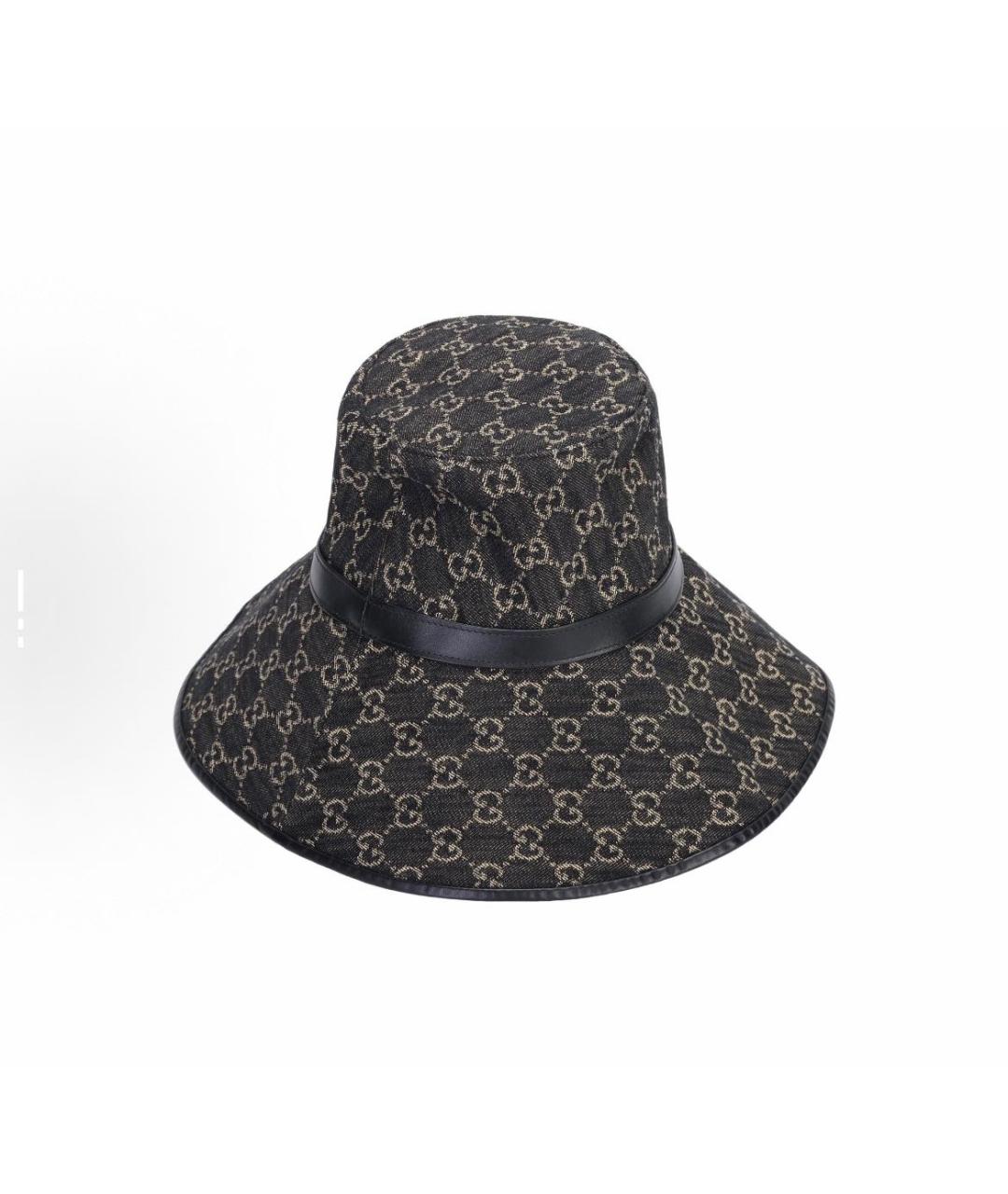 GUCCI Черная хлопковая панама, фото 4