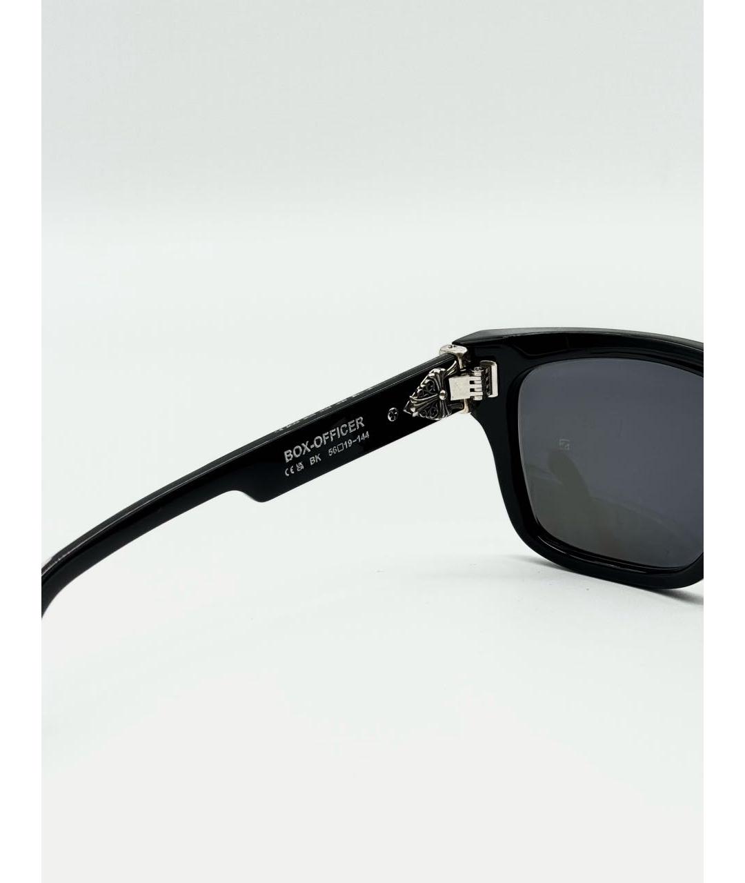 CHROME HEARTS Черные пластиковые солнцезащитные очки, фото 5