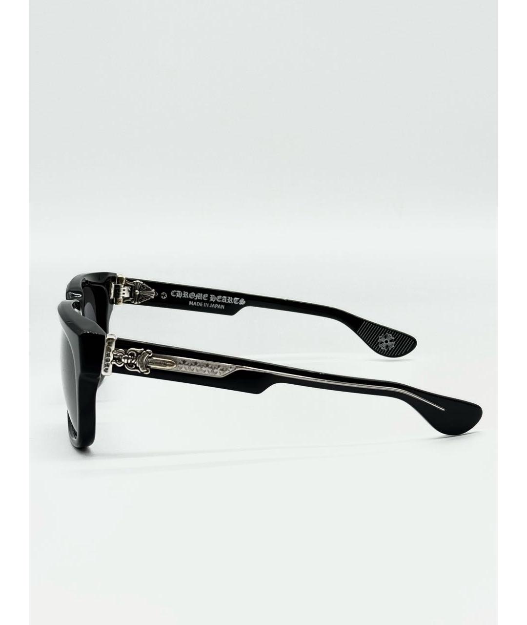 CHROME HEARTS Черные пластиковые солнцезащитные очки, фото 2